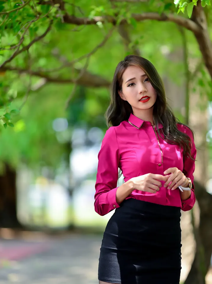 [Mzsock] NO.199 Anita Huang Yunfei OL black silk high heels beautiful legs street photography#[105P]-97