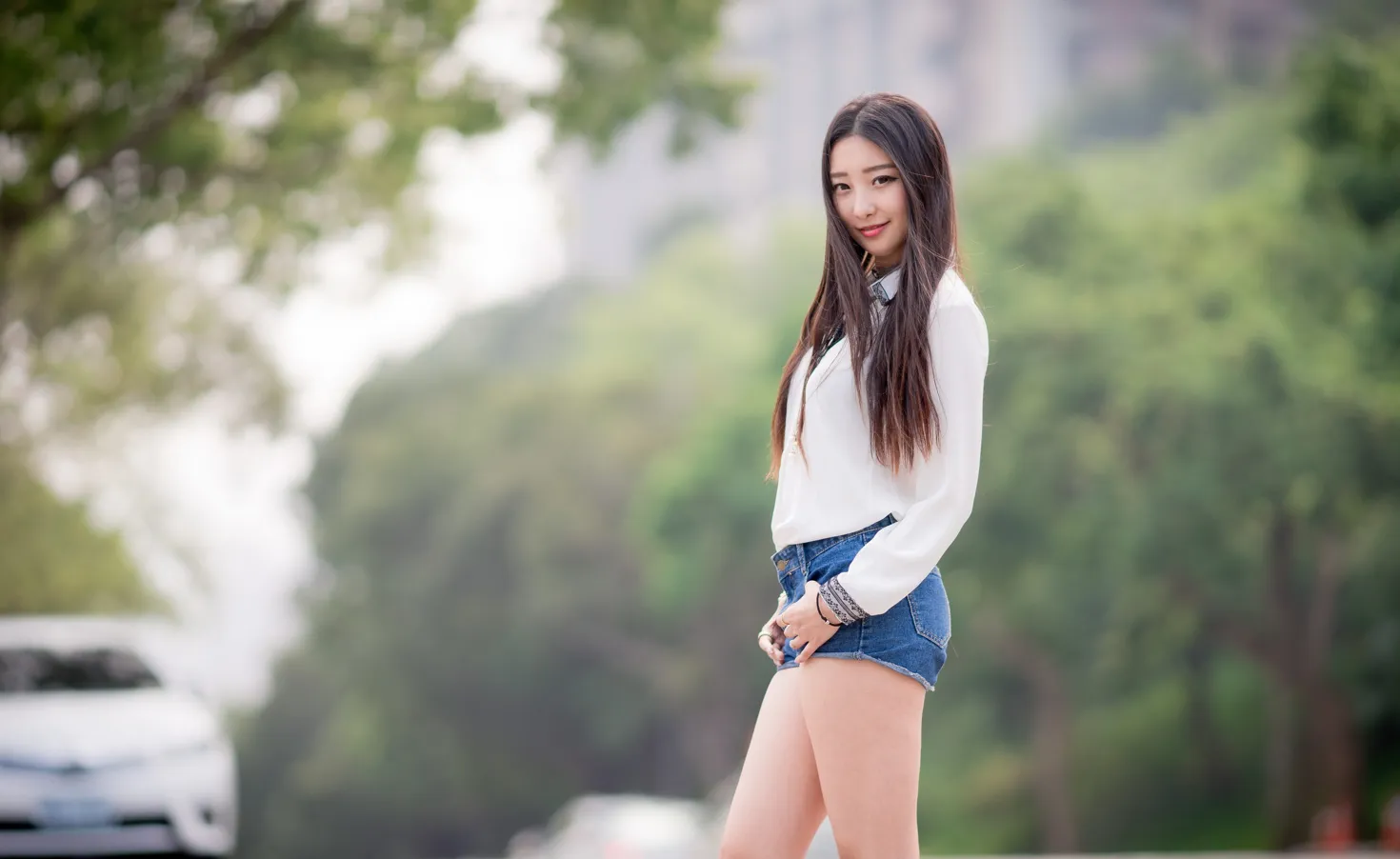 [Mzsock] NO.193 Wu Caijie short skirt, hot pants, high heels and beautiful legs street photography#[67P]-45